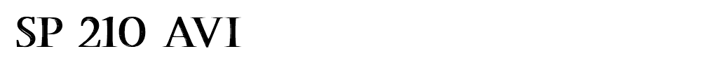  SP 210 AVI