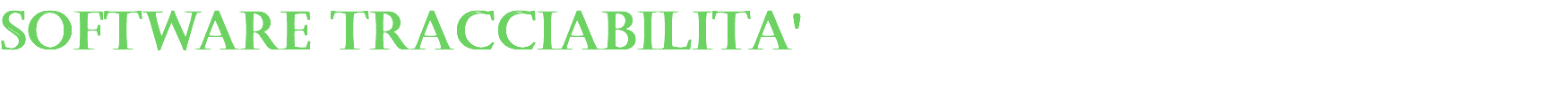software tracciabilita'