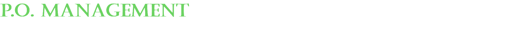 p.o. management