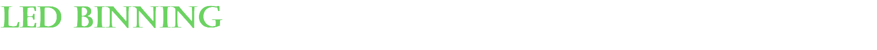 led binning
